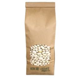 kologiske Bnner  hvide  medium   700 g   pose