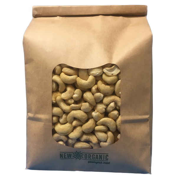 kologiske Cashew kerner, Store  FLOTTE 1,5 kg genlukpose