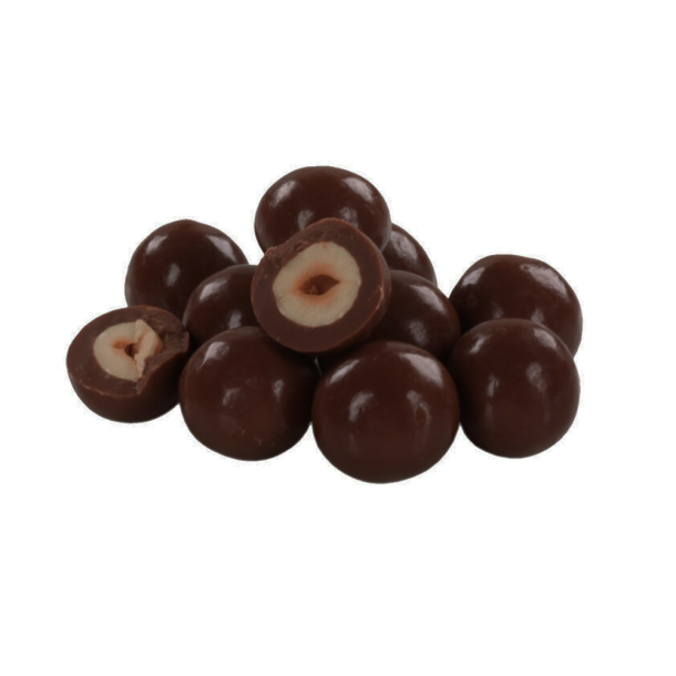 Hasselndder mrk chokolade, 250 gram